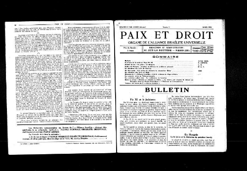 Paix et Droit.  (01/03/1939)